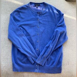Tommy Hilfiger women’s XLarge  blue crewneck button down cardigan sweater